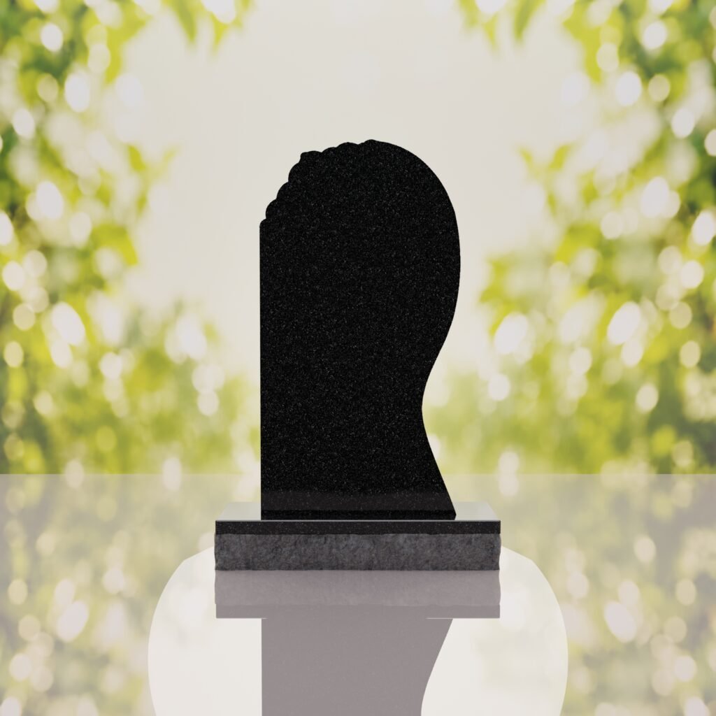 Shooting Star Granite Memorial Headstone