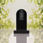 Sacred Heart of Jesus Catholic Granite Headstone