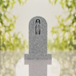 Sacred Heart of Jesus Catholic Granite Headstone