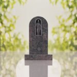 Sacred Heart of Jesus Catholic Granite Headstone