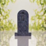 Sacred Heart of Jesus Catholic Granite Headstone