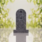Sacred Heart of Jesus Catholic Granite Headstone