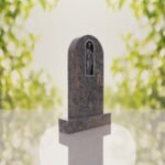 Sacred Heart of Jesus Catholic Granite Headstone