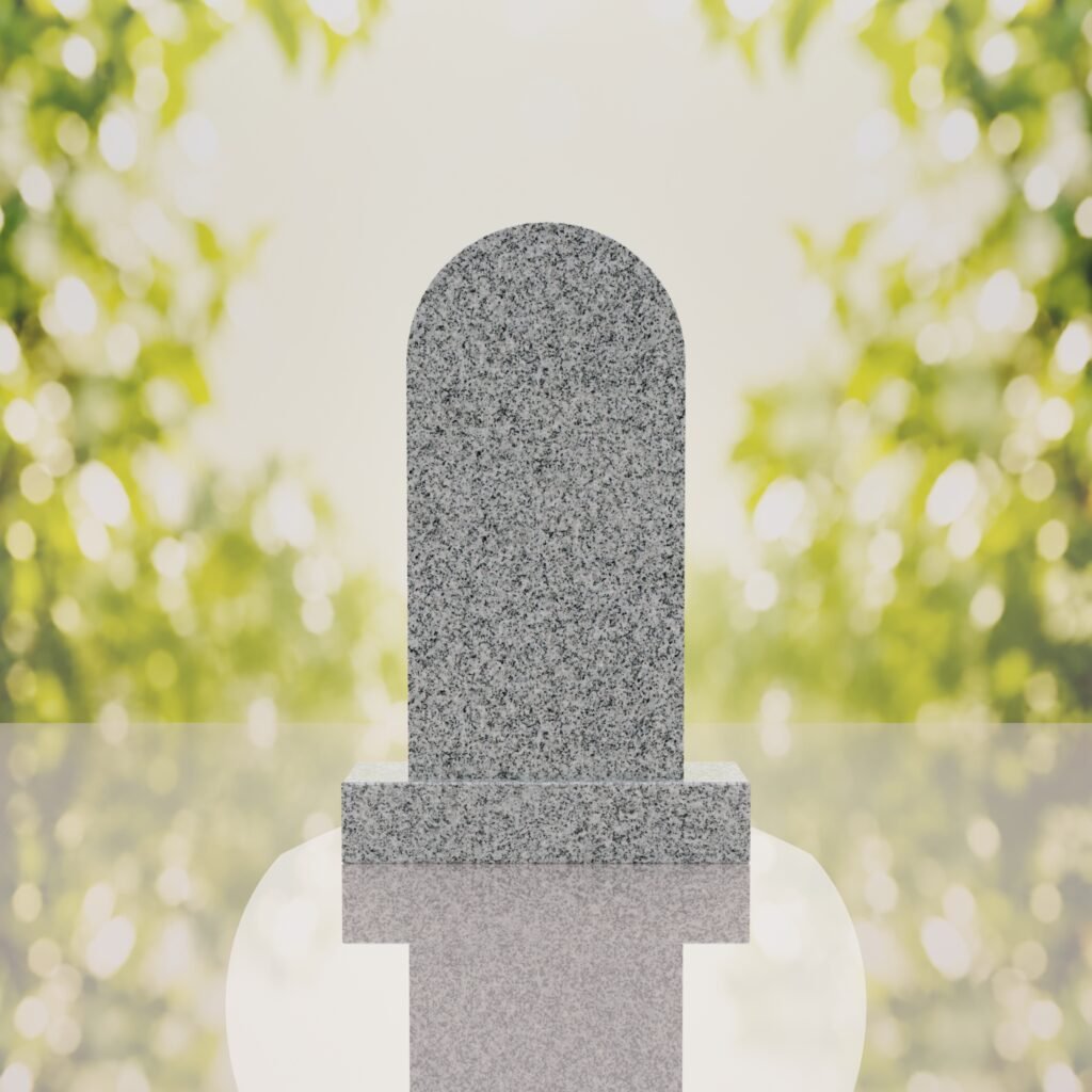 Sacred Heart of Jesus Catholic Granite Headstone