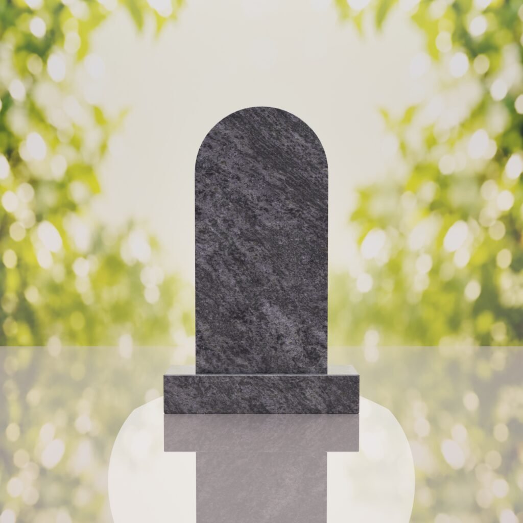 Sacred Heart of Jesus Catholic Granite Headstone