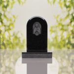 Our Lady of Guadalupe Catholic Granite Headstone