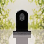 Our Lady of Guadalupe Catholic Granite Headstone