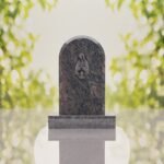 Our Lady of Guadalupe Catholic Granite Headstone