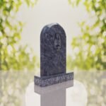 Our Lady of Guadalupe Catholic Granite Headstone