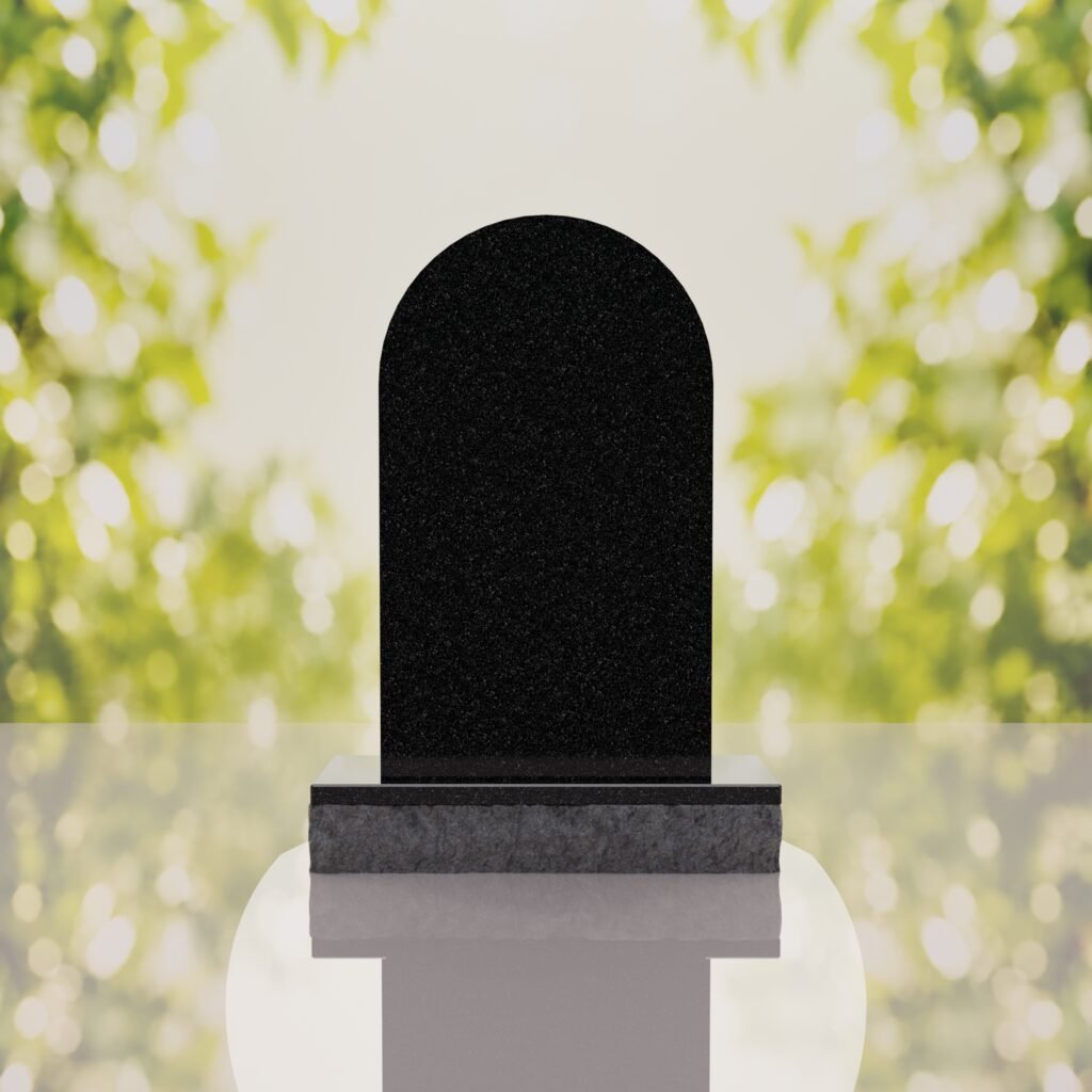 Our Lady of Guadalupe Catholic Granite Headstone