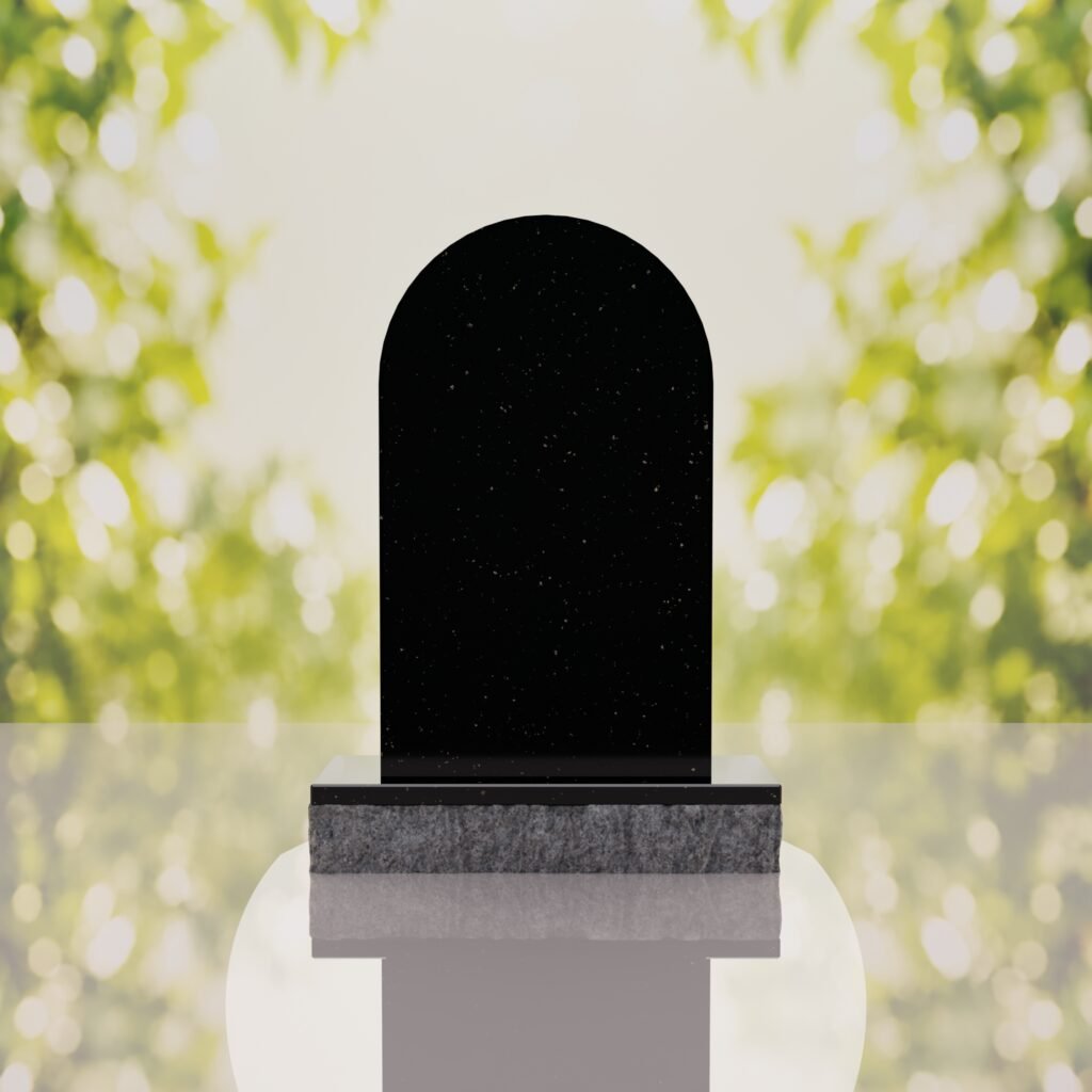 Our Lady of Guadalupe Catholic Granite Headstone
