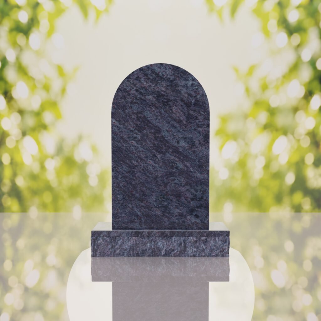 Our Lady of Guadalupe Catholic Granite Headstone