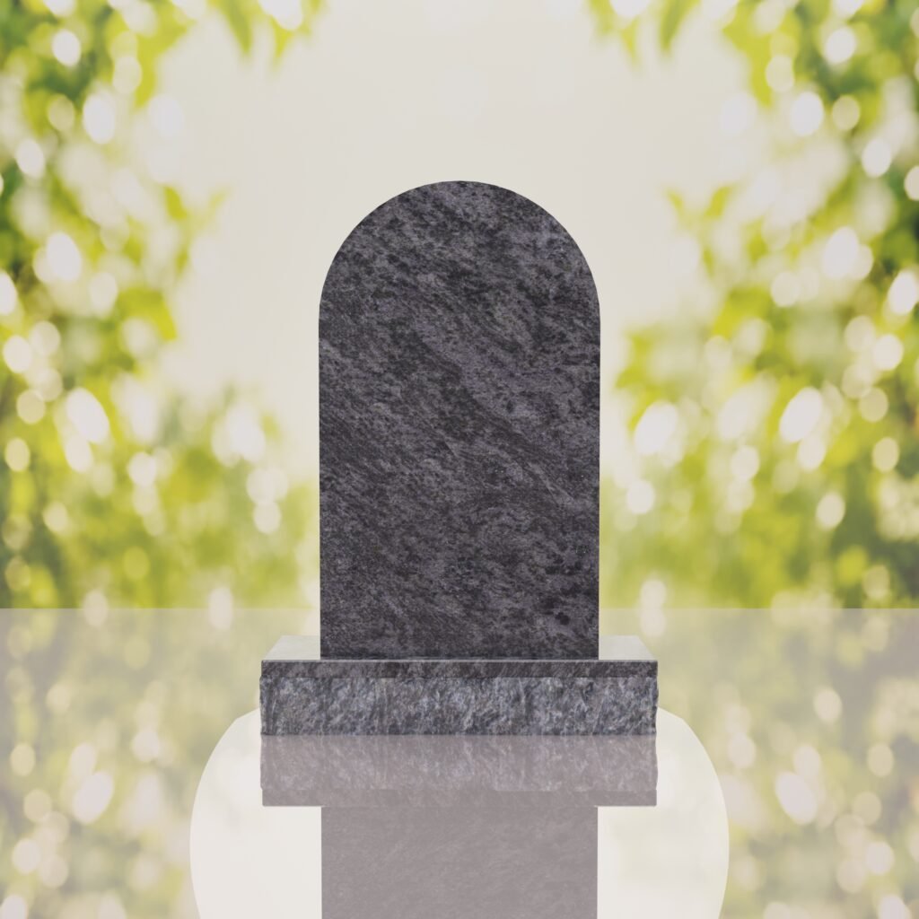 Our Lady of Guadalupe Catholic Granite Headstone