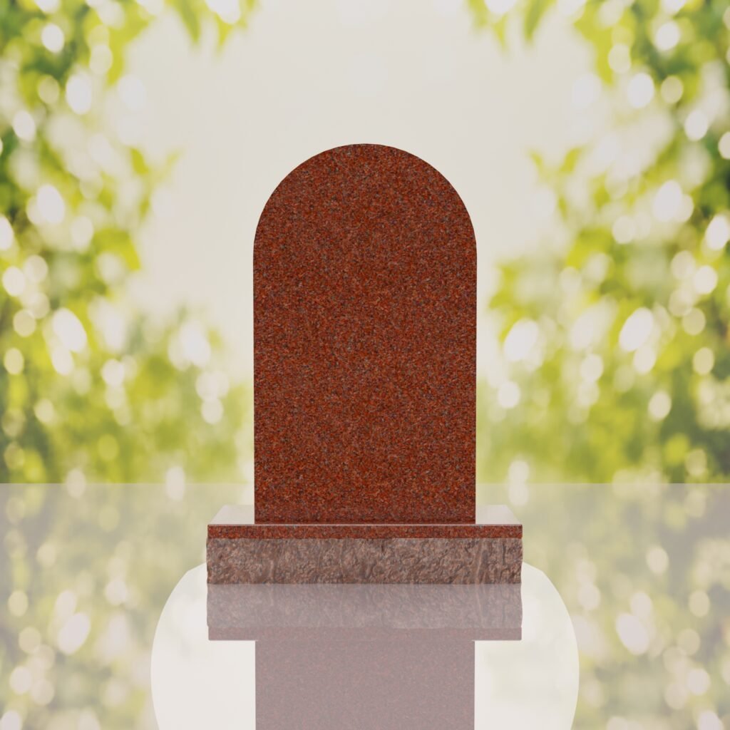 Our Lady of Guadalupe Catholic Granite Headstone