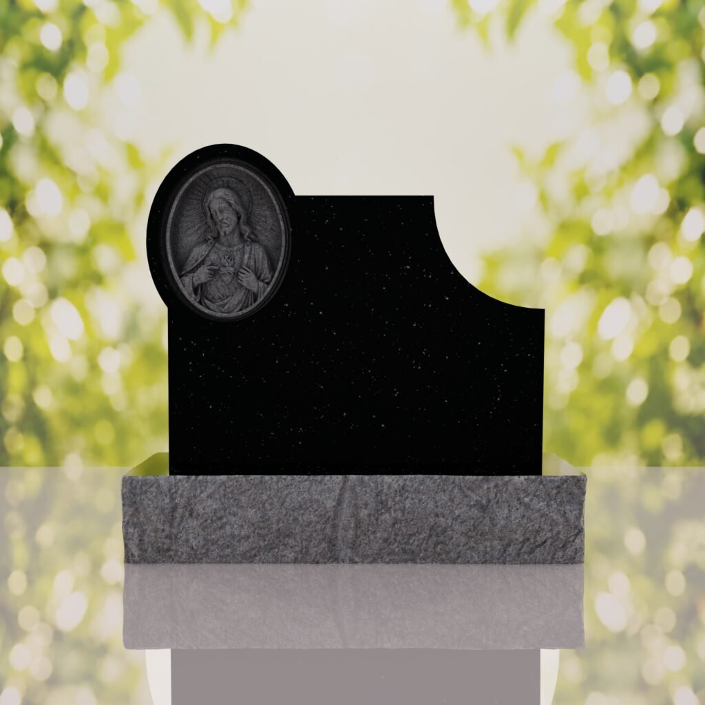 Sacred Heart of Jesus Catholic Companion Headstone