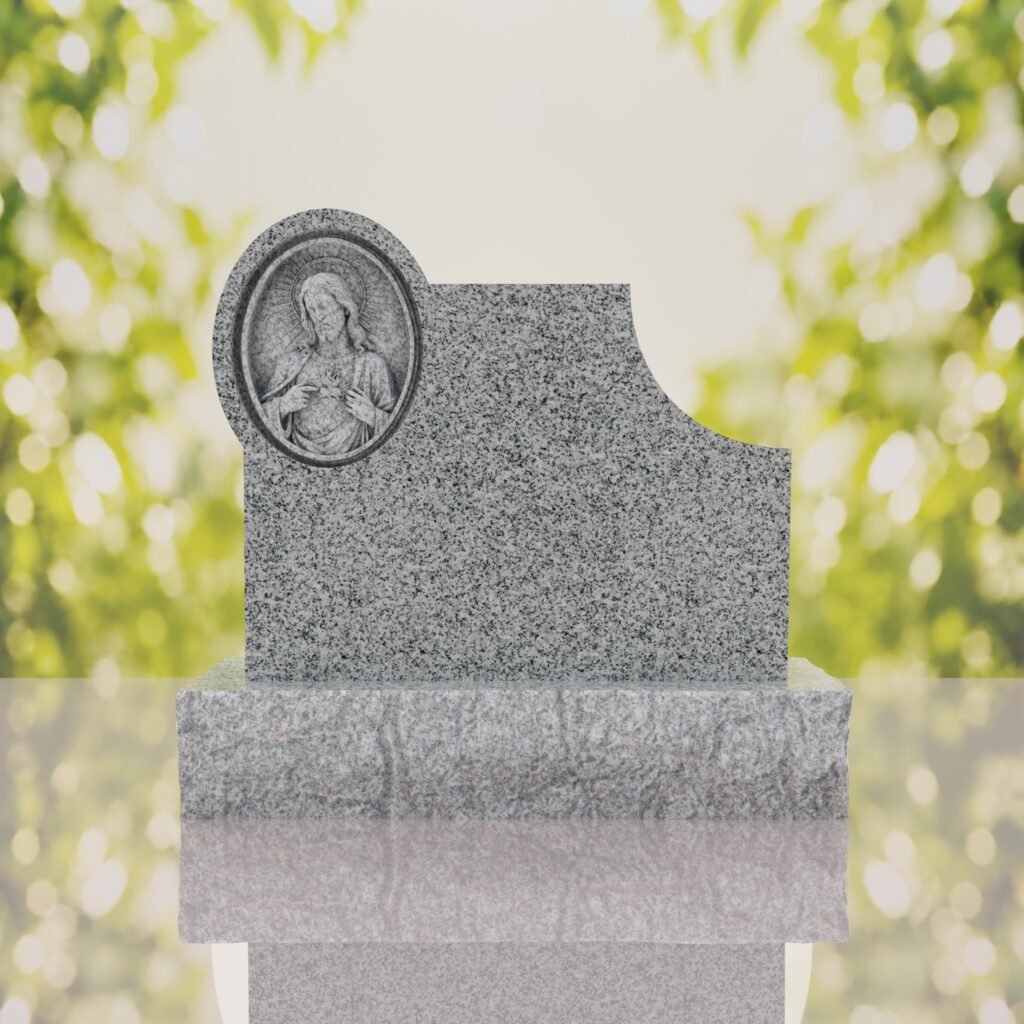 Sacred Heart of Jesus Catholic Companion Headstone