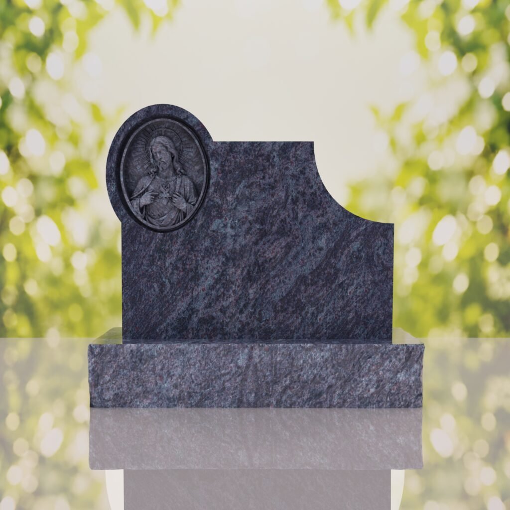 Sacred Heart of Jesus Catholic Companion Headstone