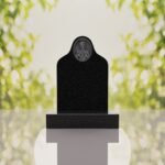 Sacred Heart of Jesus Catholic Granite Headstone