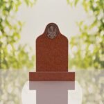 Sacred Heart of Jesus Catholic Granite Headstone