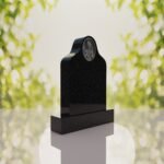 Sacred Heart of Jesus Catholic Granite Headstone