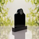 Sacred Heart of Jesus Catholic Granite Headstone