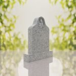 Sacred Heart of Jesus Catholic Granite Headstone