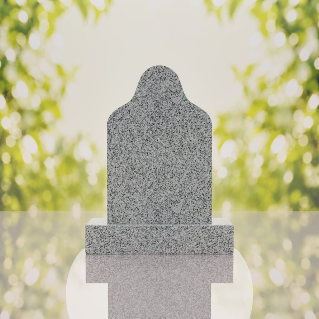 Sacred Heart of Jesus Catholic Granite Headstone