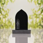 Our Lady of Grace Catholic Granite Headstone