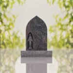 Our Lady of Grace Catholic Granite Headstone