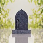 Our Lady of Grace Catholic Granite Headstone