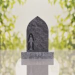 Our Lady of Grace Catholic Granite Headstone