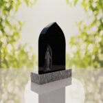 Our Lady of Grace Catholic Granite Headstone