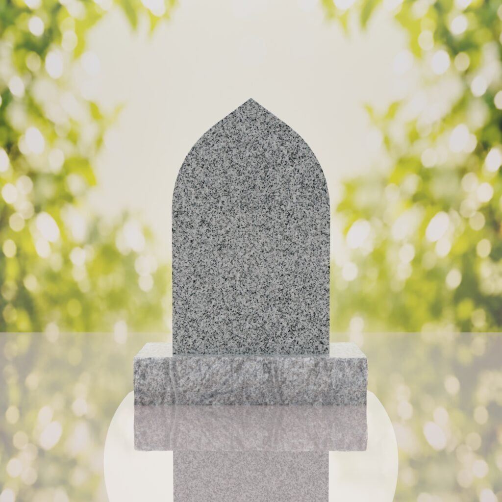 Our Lady of Grace Catholic Granite Headstone