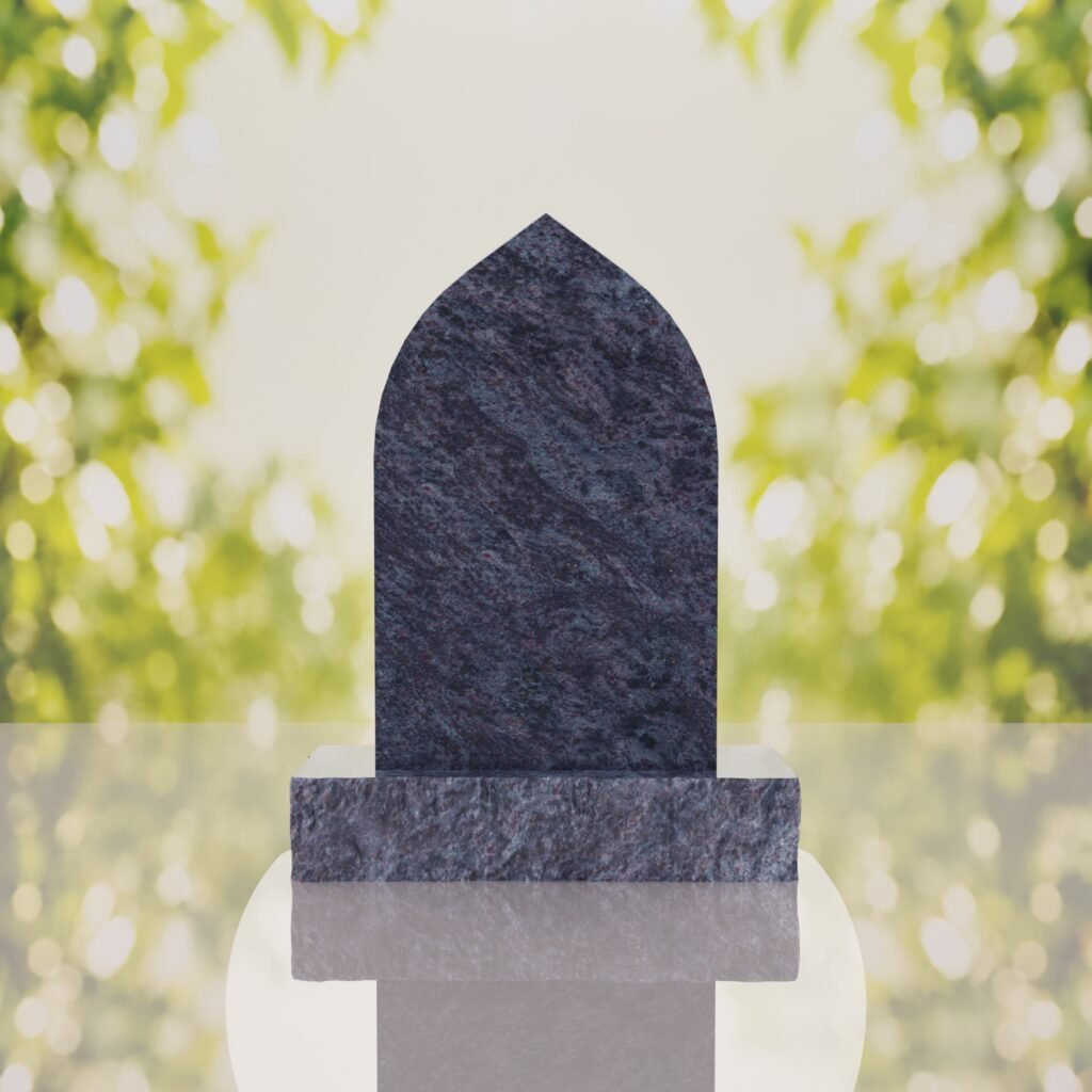 Our Lady of Grace Catholic Granite Headstone