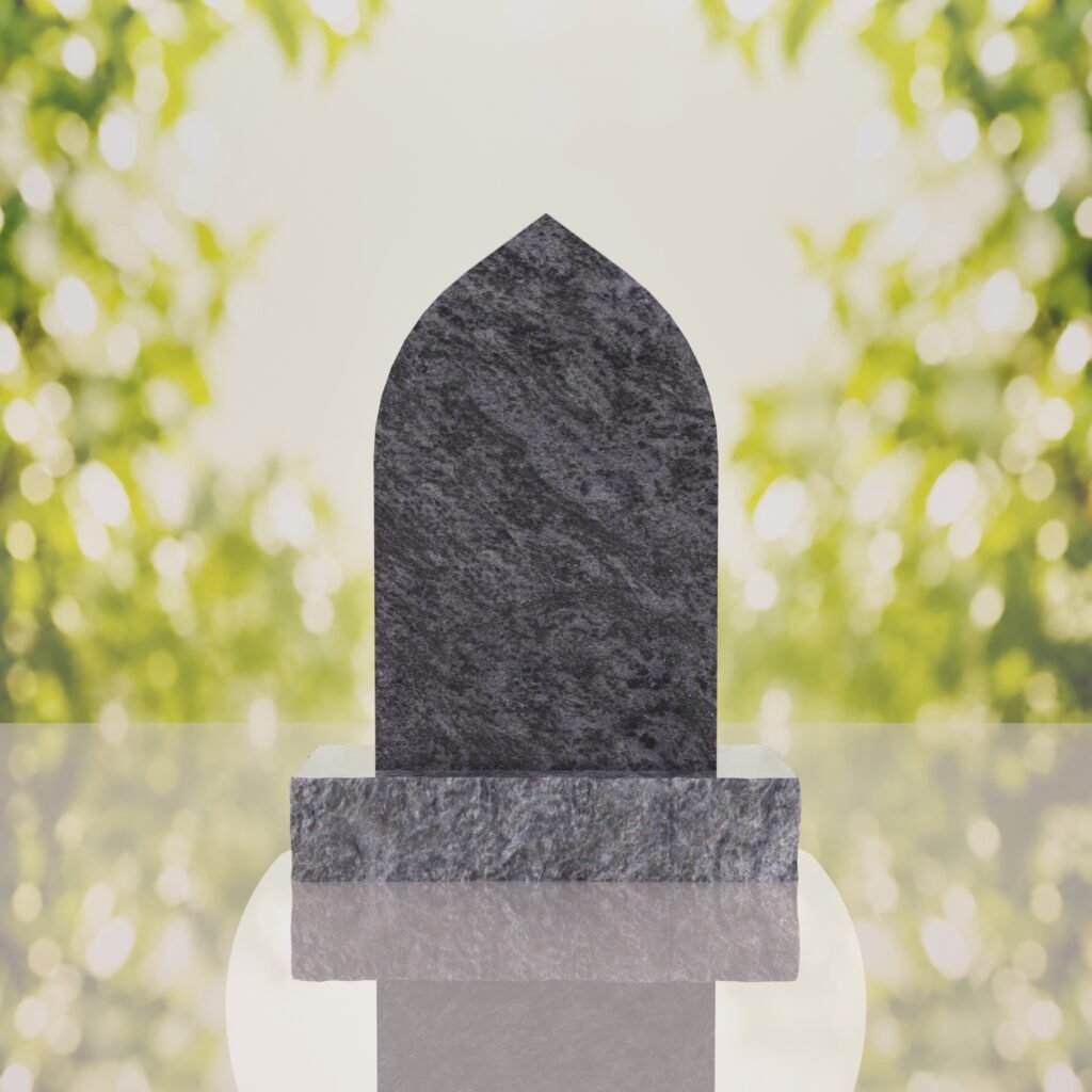 Our Lady of Grace Catholic Granite Headstone