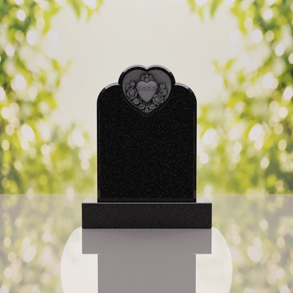 Devotion to the Sacred Heart Granite Memorial