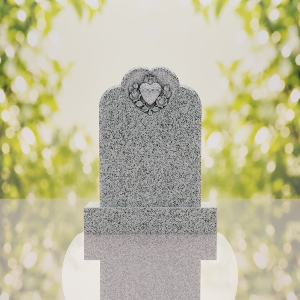 Devotion to the Sacred Heart Granite Memorial