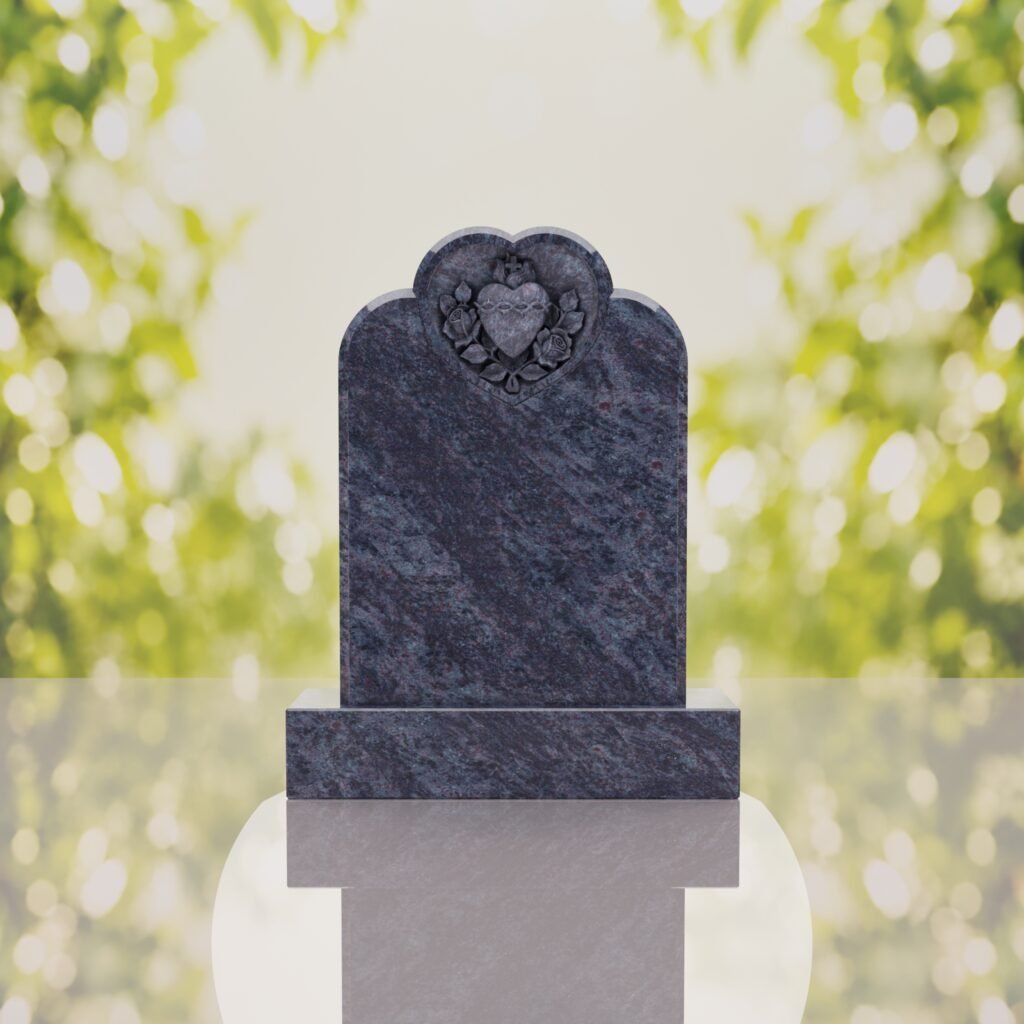 Devotion to the Sacred Heart Granite Memorial