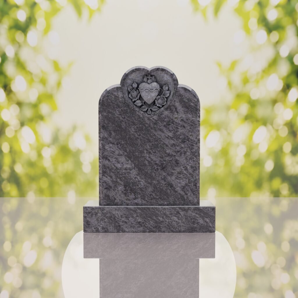 Devotion to the Sacred Heart Granite Memorial