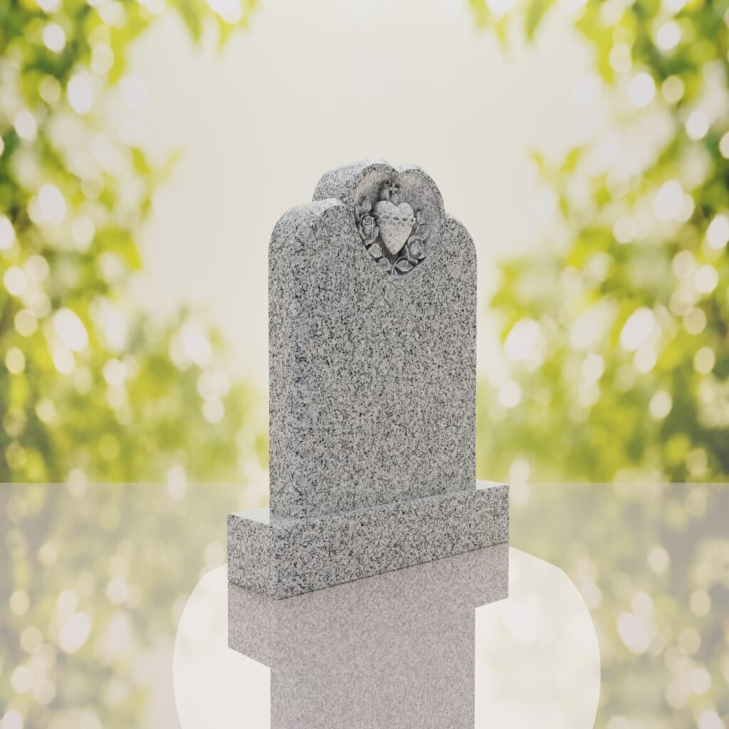 Devotion to the Sacred Heart Granite Memorial