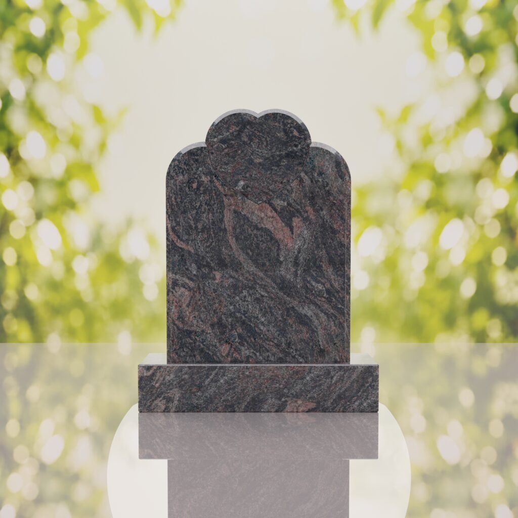 Devotion to the Sacred Heart Granite Memorial