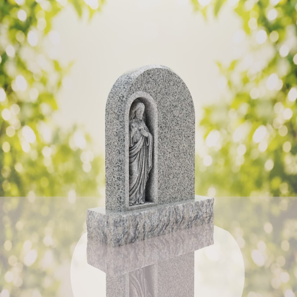 Christ the Redeemer Hispanic Granite Headstone
