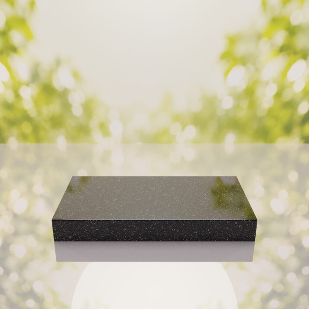 Raised Flat Granite Grave Marker