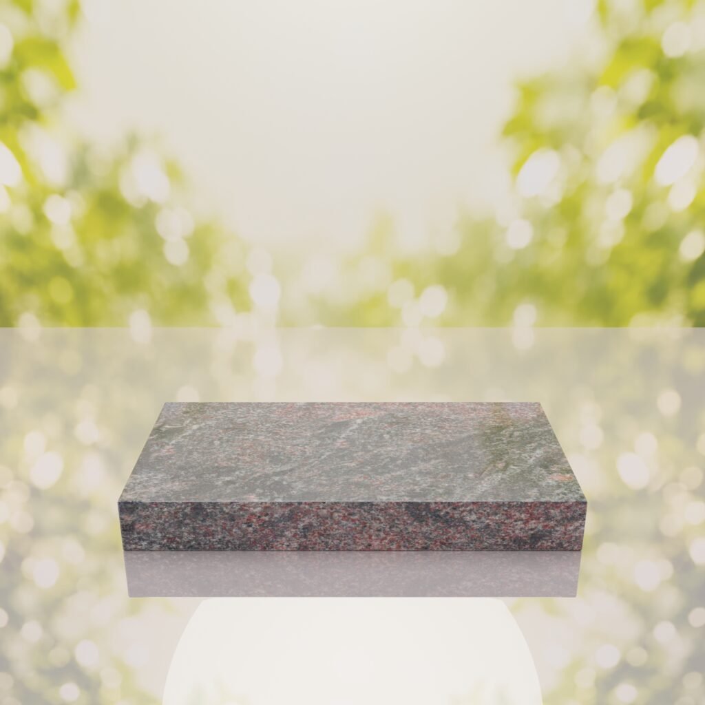 Raised Flat Granite Grave Marker