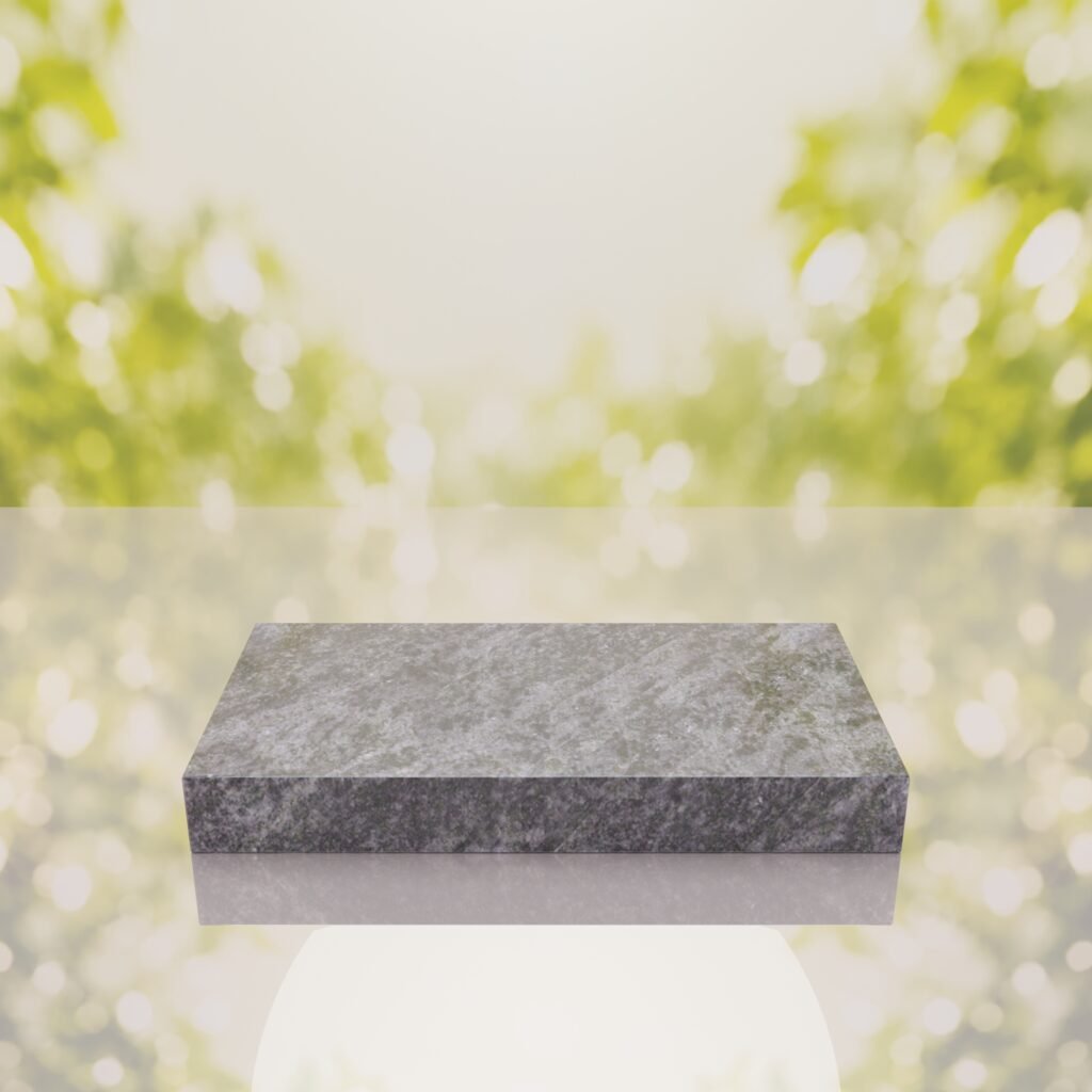 Raised Flat Granite Grave Marker