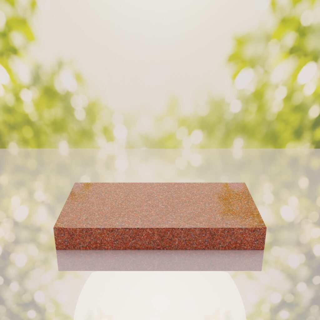 Raised Flat Granite Grave Marker