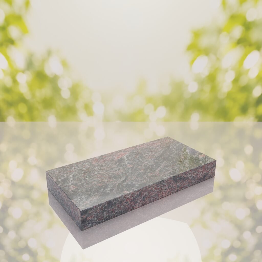 Classic Polished Flat Granite Grave Marker