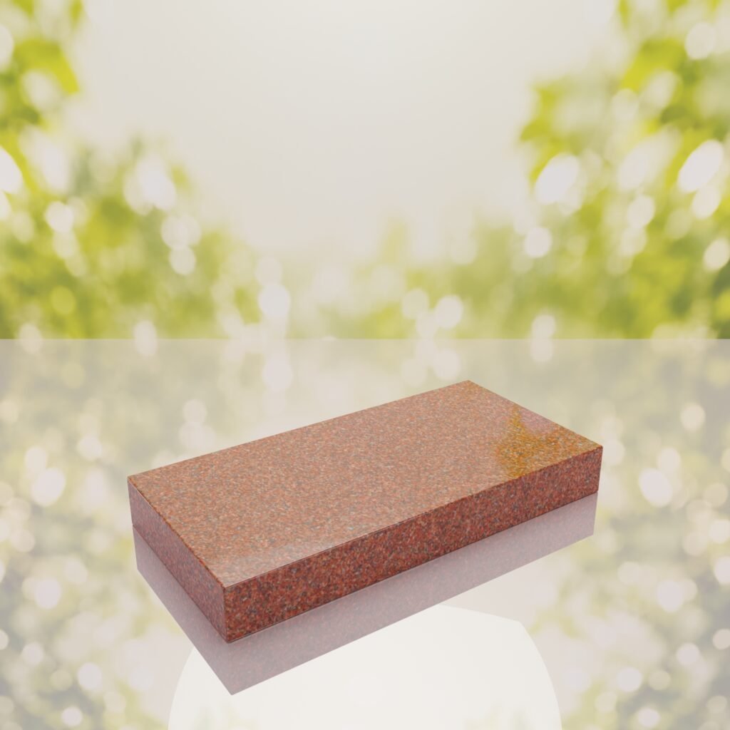 Classic Polished Flat Granite Grave Marker