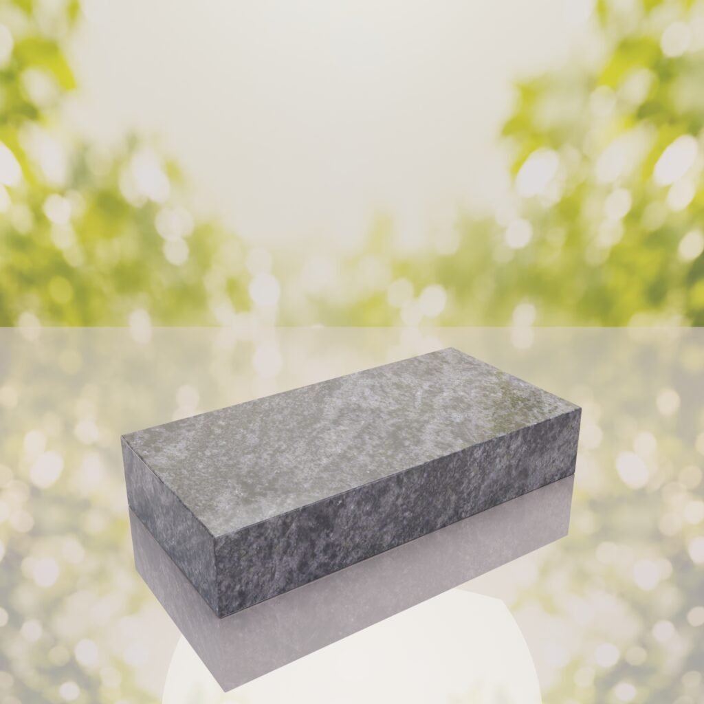 Raised Polished Flat Granite Grave Marker
