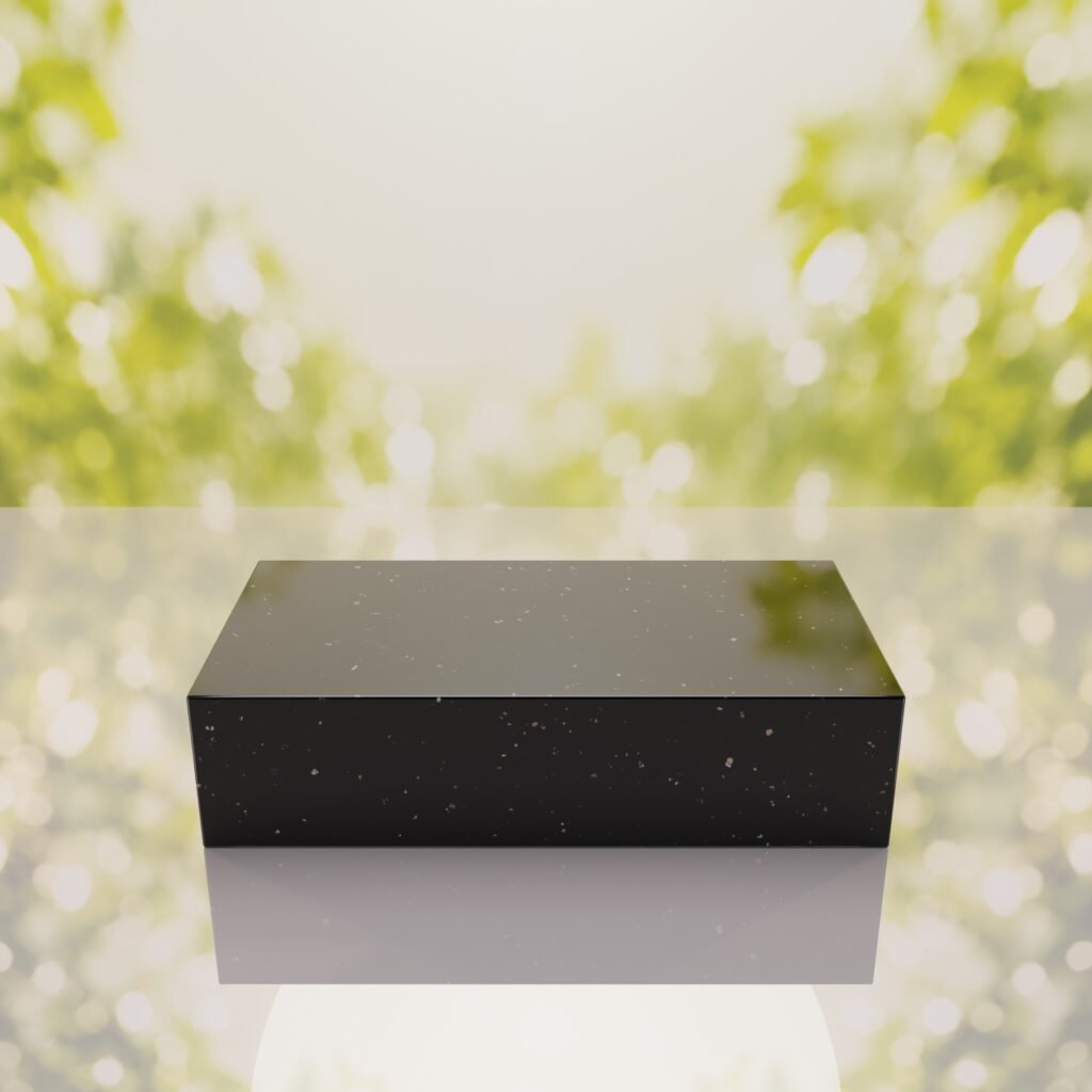 Polished Flat Granite Grave Marker